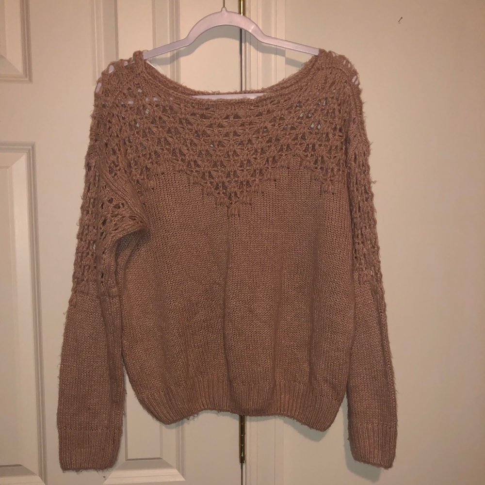 Light pink knit sweater